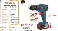 PROTER PST522BL 20V 2 AH KÖMÜRSÜZ DARBELİ MATKAP